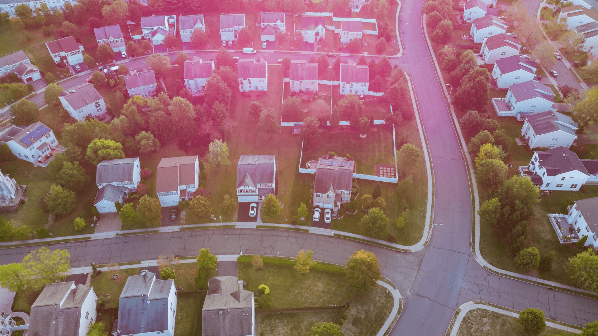 Aerial View of a neighborhood
